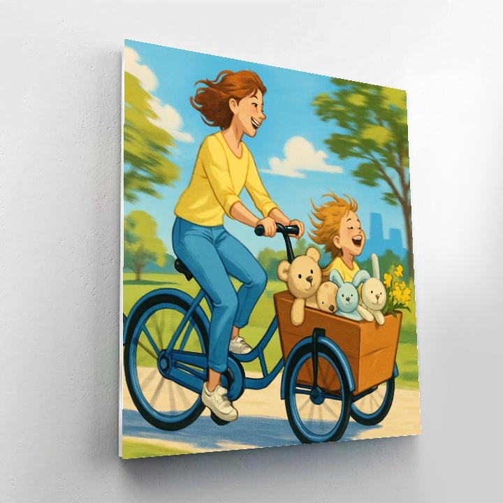 Bicycle Cargo Of Dreams paint by number