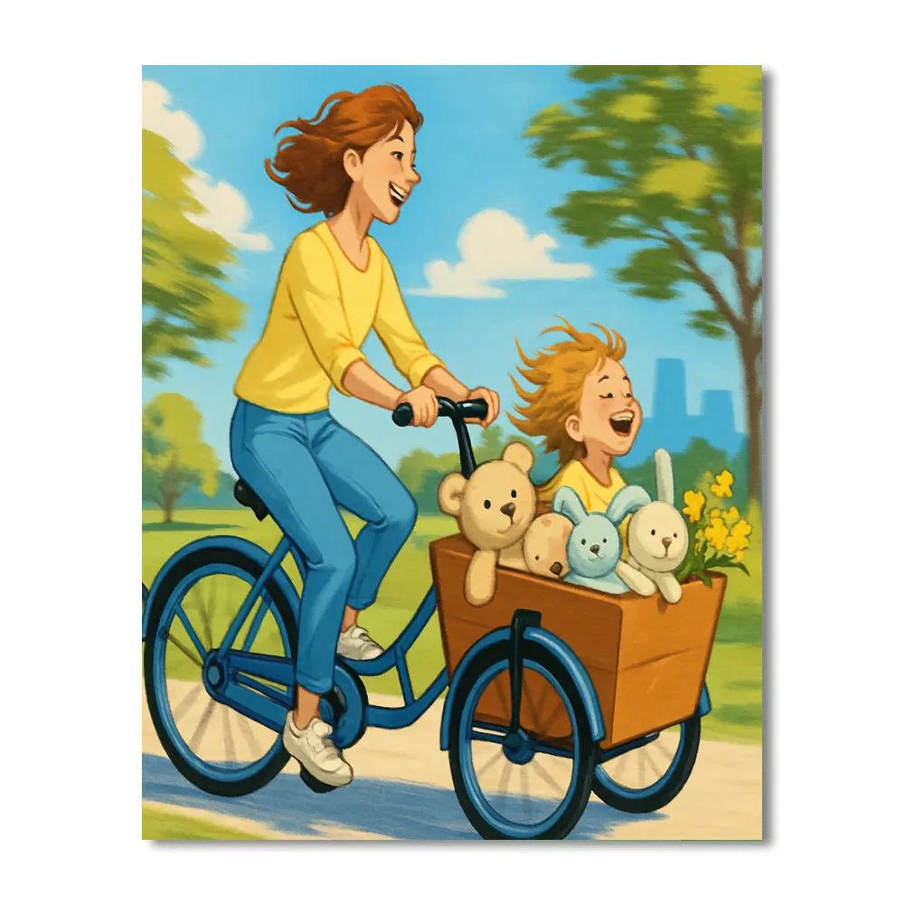 Bicycle Cargo Of Dreams paint by number