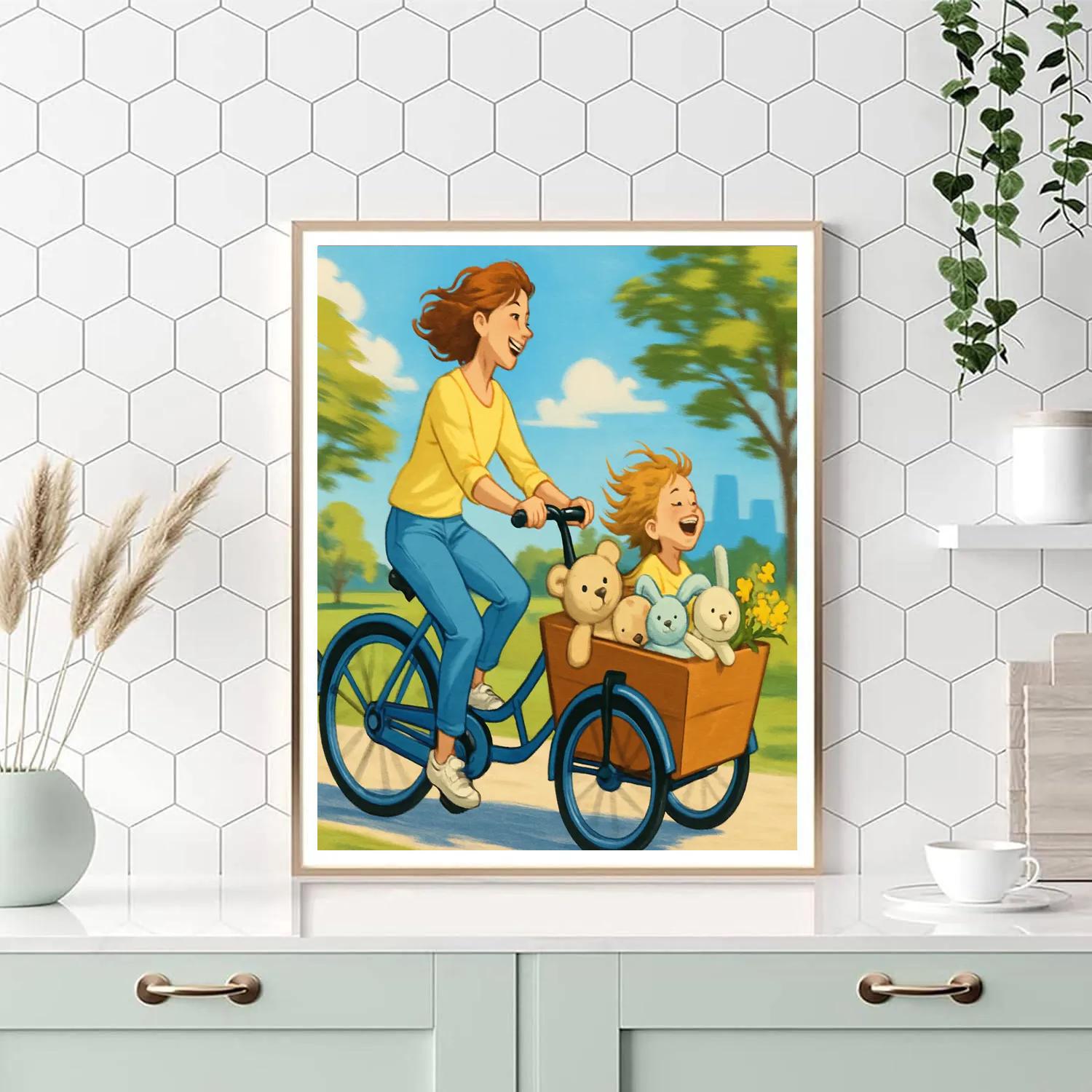 Bicycle Cargo Of Dreams paint by number