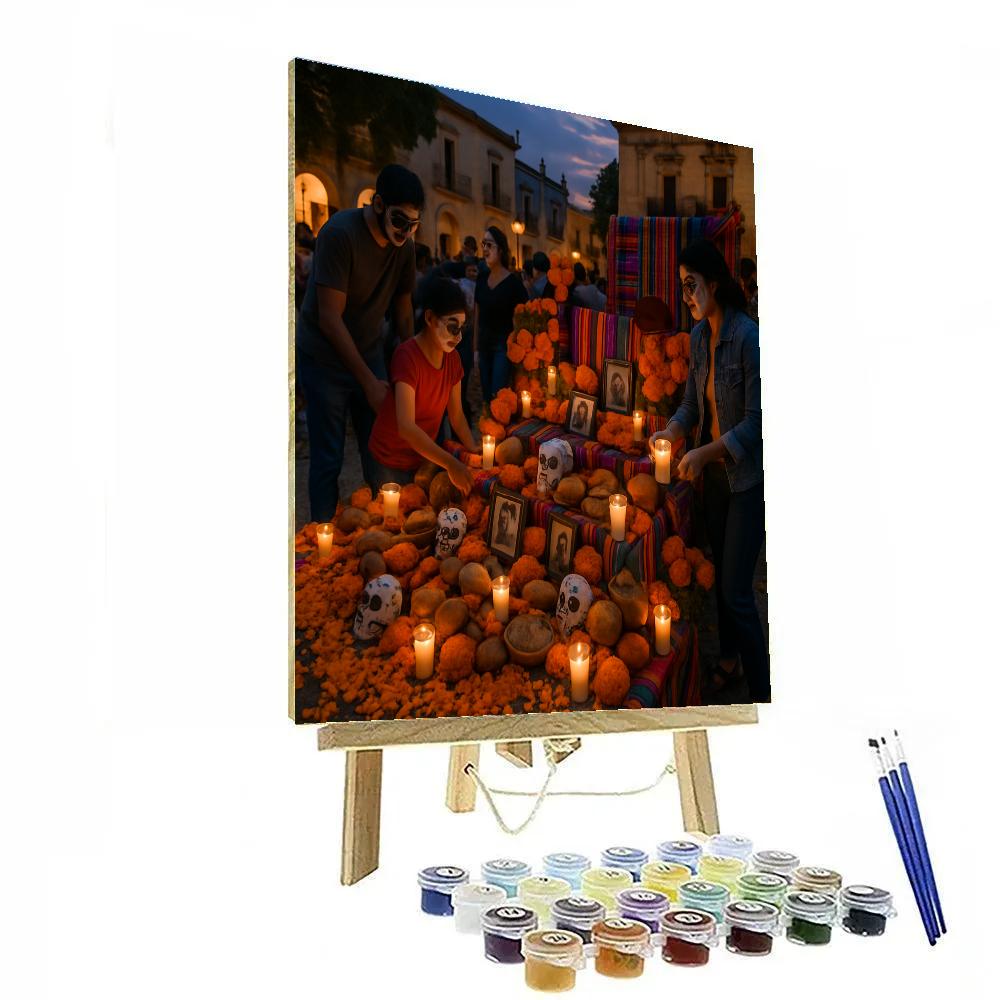 Day Of The Dead In Oaxaca paint by number