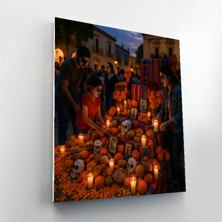 Day Of The Dead In Oaxaca paint by number