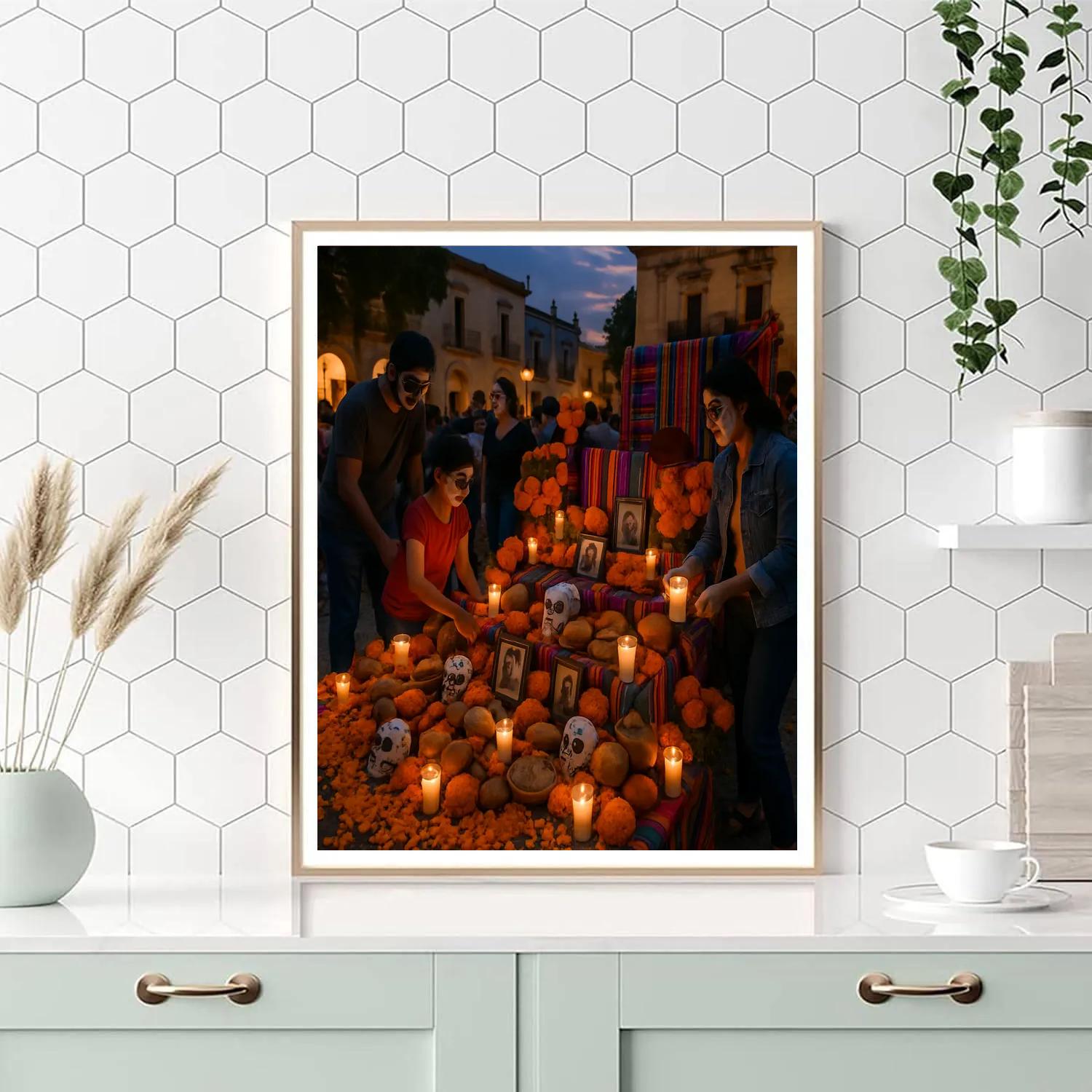 Day Of The Dead In Oaxaca paint by number