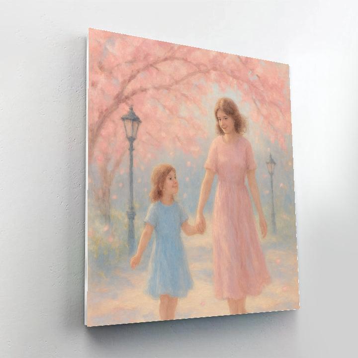 Cherry Blossom Hand Holding paint by number