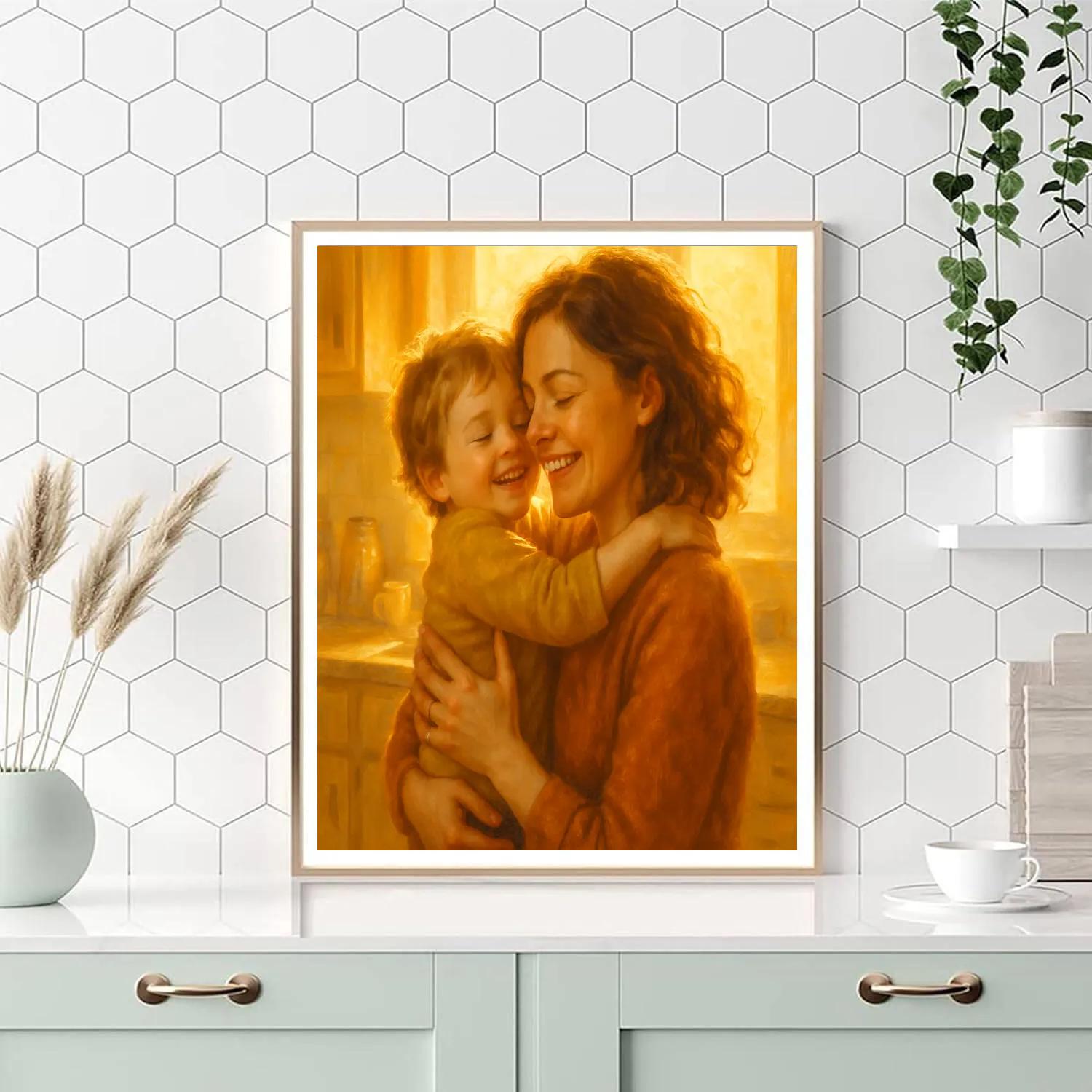 Morning Sunshine Hug paint by numbers