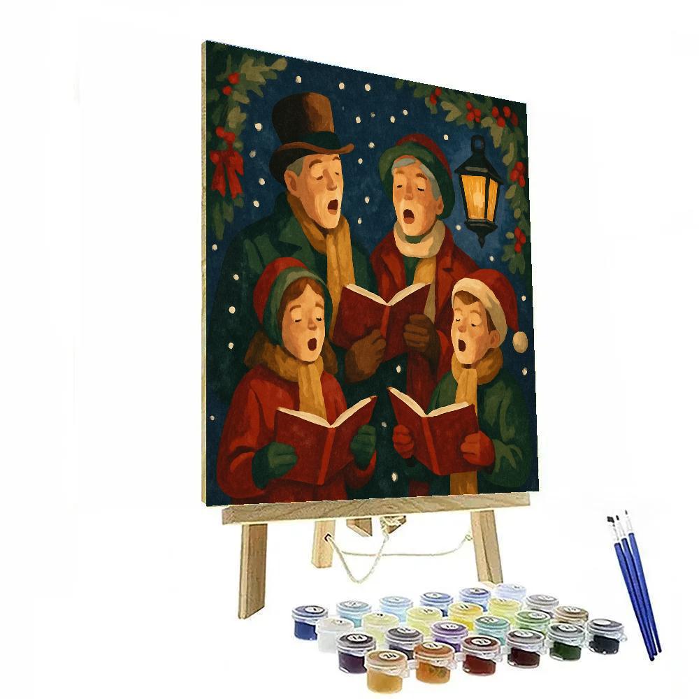 Snowflake Singers DIY paint by numbers