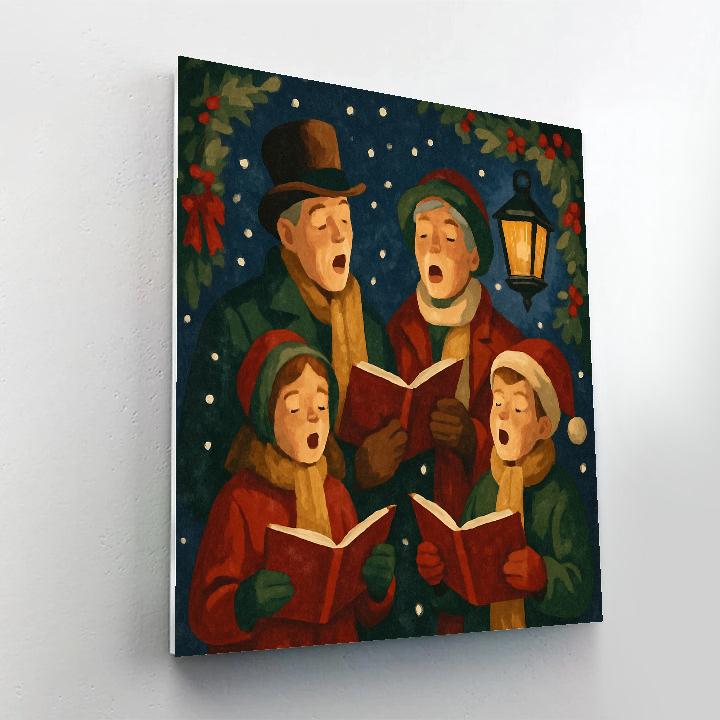 Snowflake Singers DIY paint by numbers