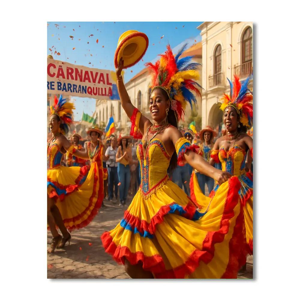 Carnaval De Barranquilla paint by number