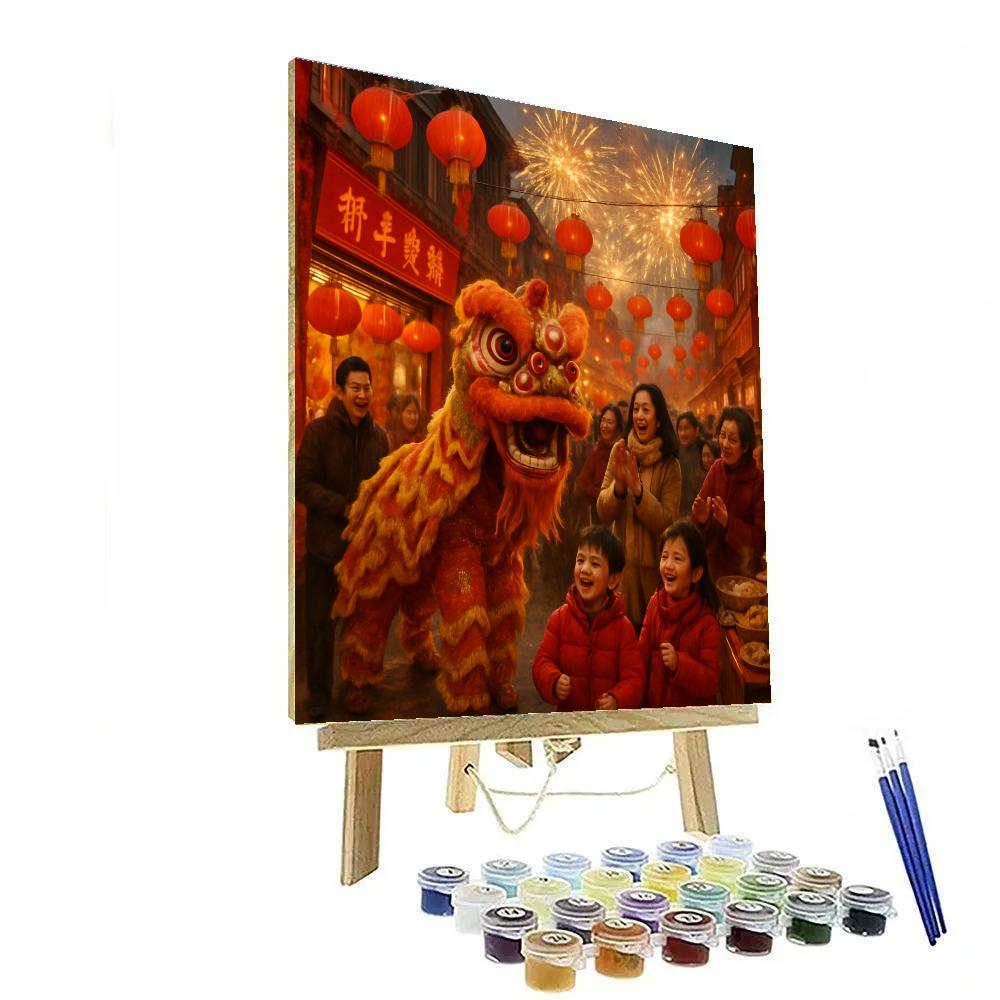 Chinese New Year Festival paint by color