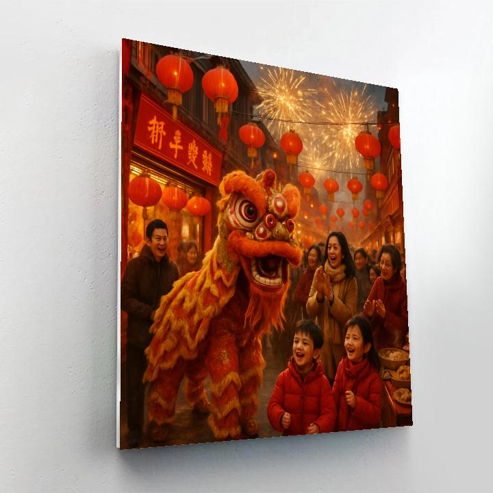 Chinese New Year Festival paint by color