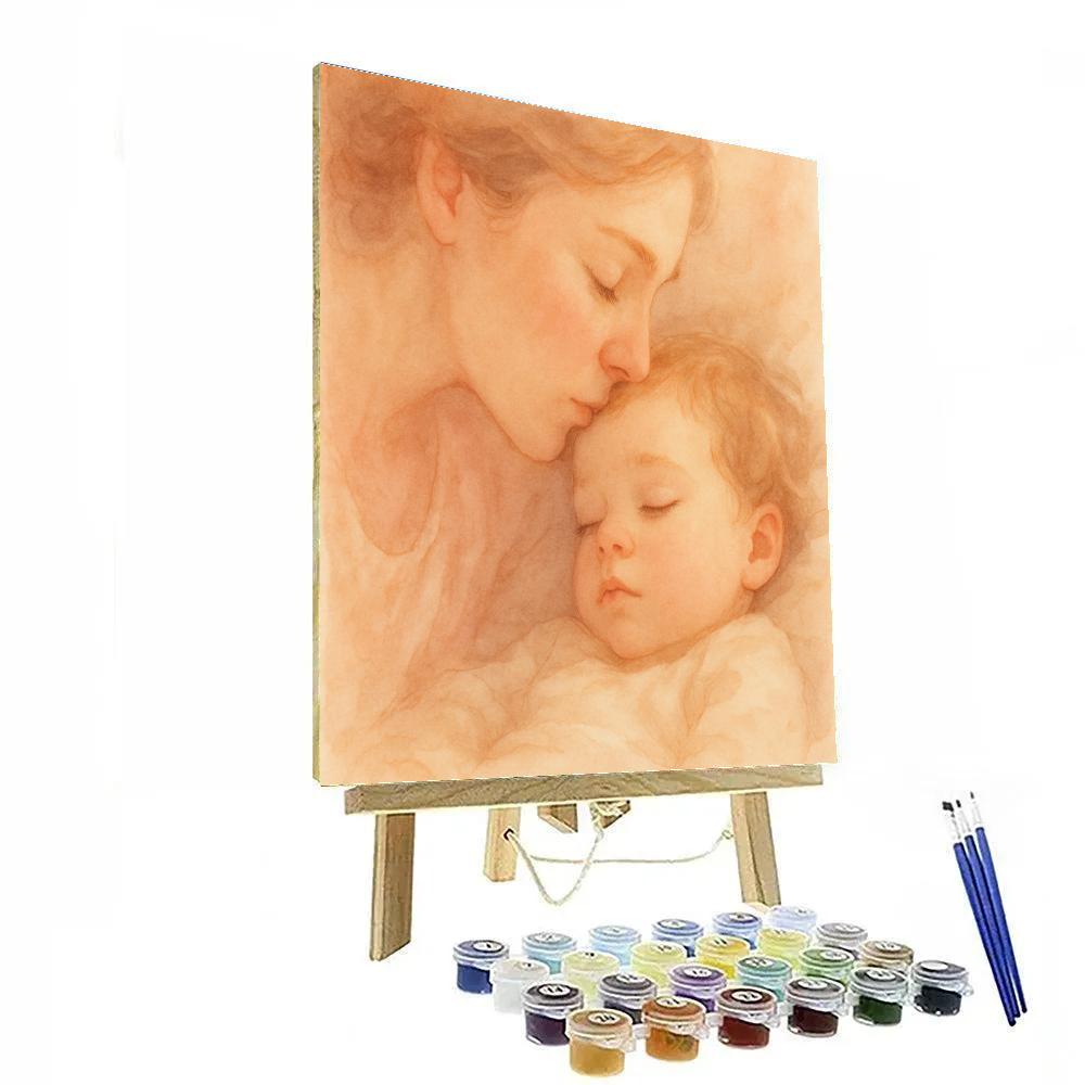 Tender Bedtime Kiss painting number kit