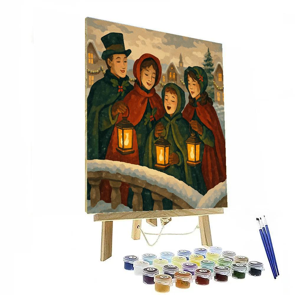 Lanterns On The Bridge painting number kit