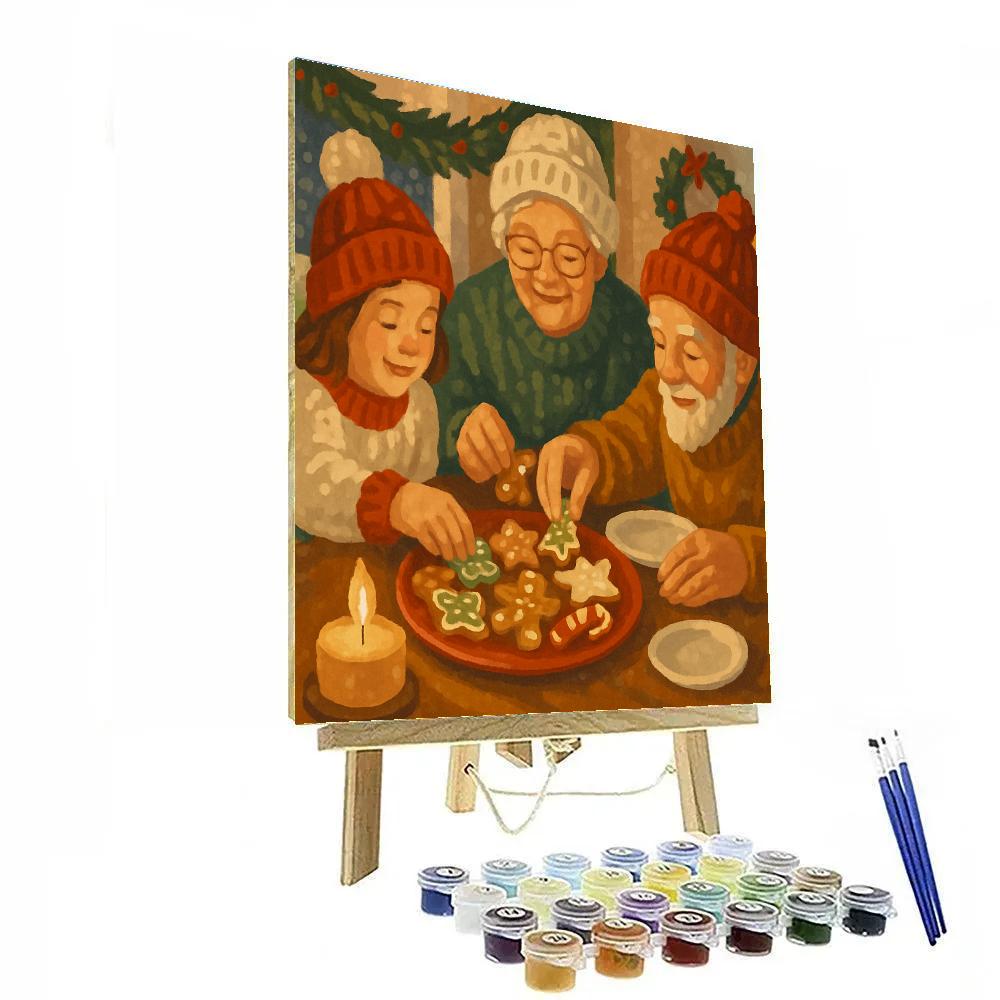 Cookie Plate Fellowship Number painting