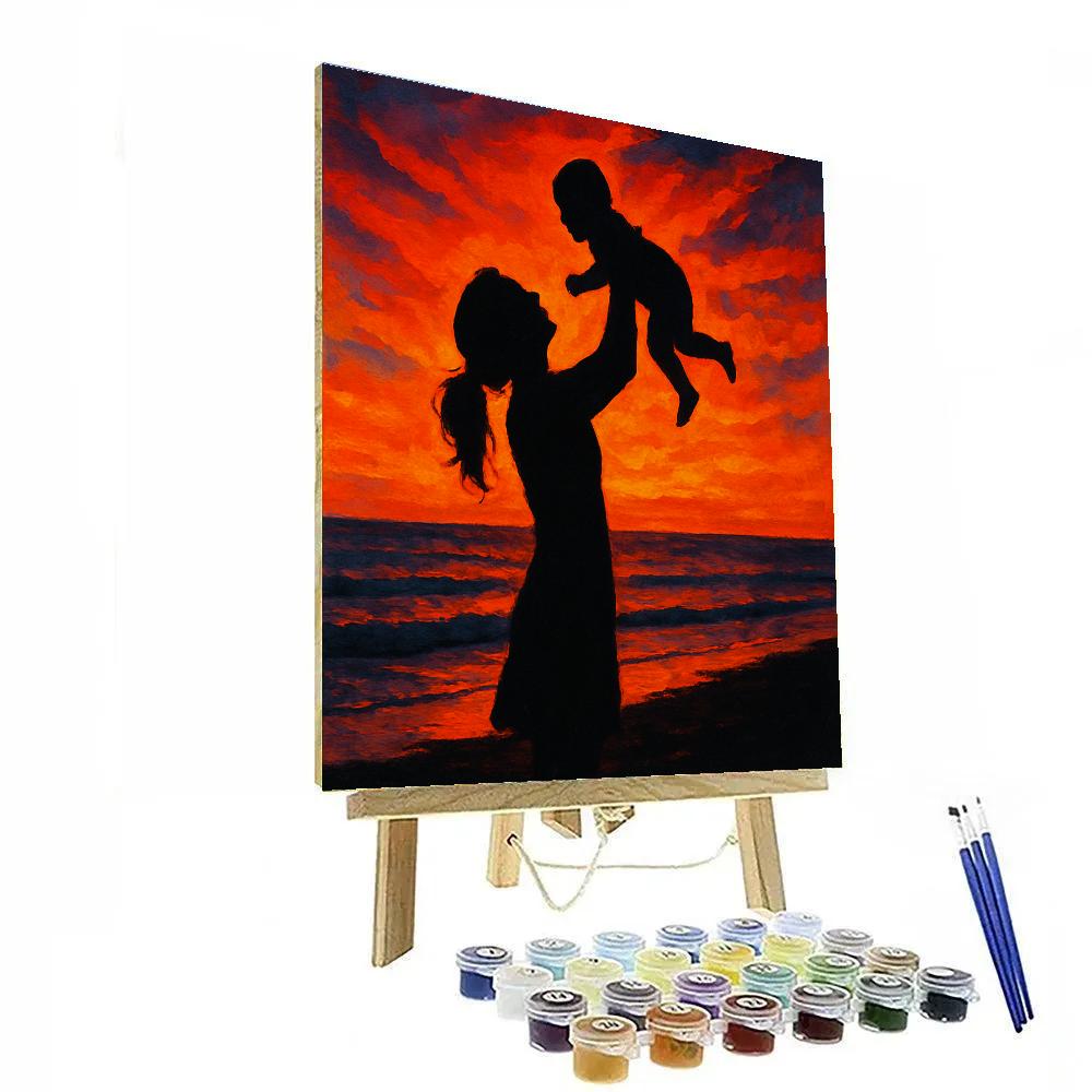 Sunset Beach Embrace Paint by numbers kits