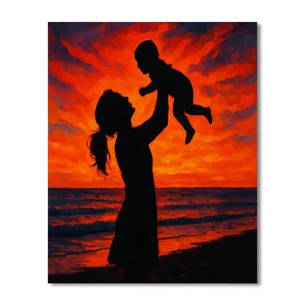 Sunset Beach Embrace Paint by numbers kits