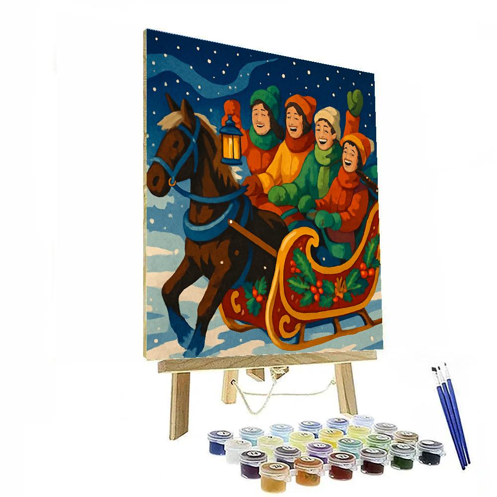 Starlight Sleigh Ride painting number kit