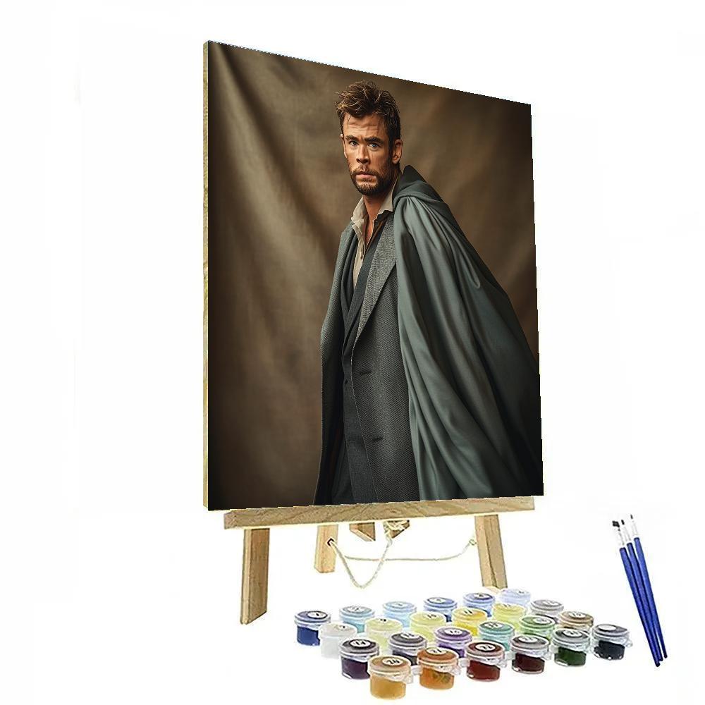 Chris Hemsworth: Hammered By Thunder And Elegance Paint by numbers kits