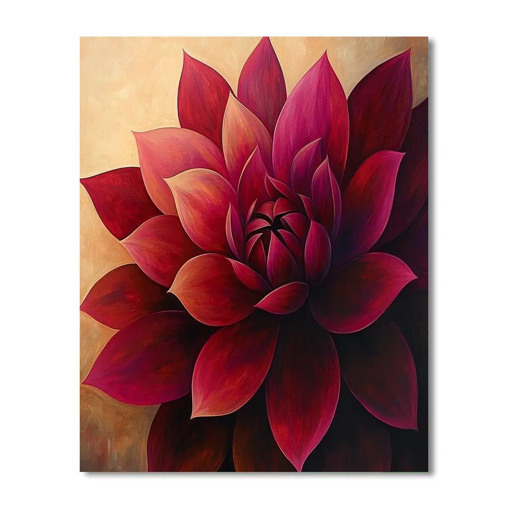 Georgia OKeeffe Inspired Desert Flowers Paint by numbers kits