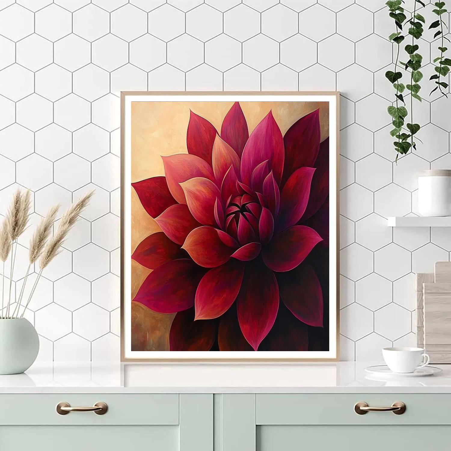 Georgia OKeeffe Inspired Desert Flowers Paint by numbers kits