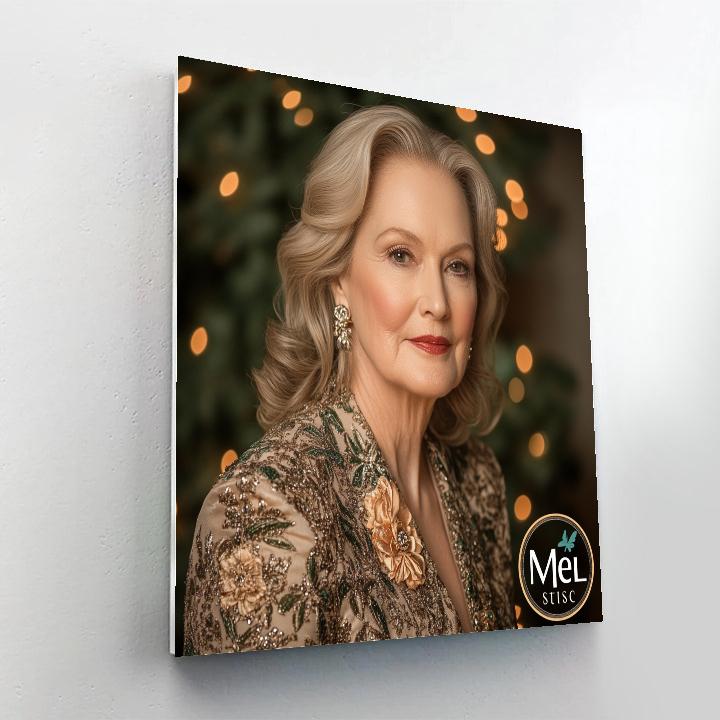 Meryl Streep: The Chameleon In Subtle Spotlight Paint by numbers art
