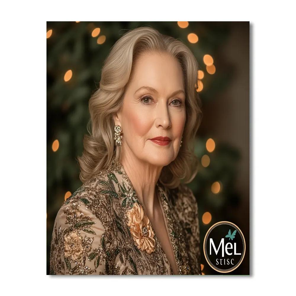 Meryl Streep: The Chameleon In Subtle Spotlight Paint by numbers art