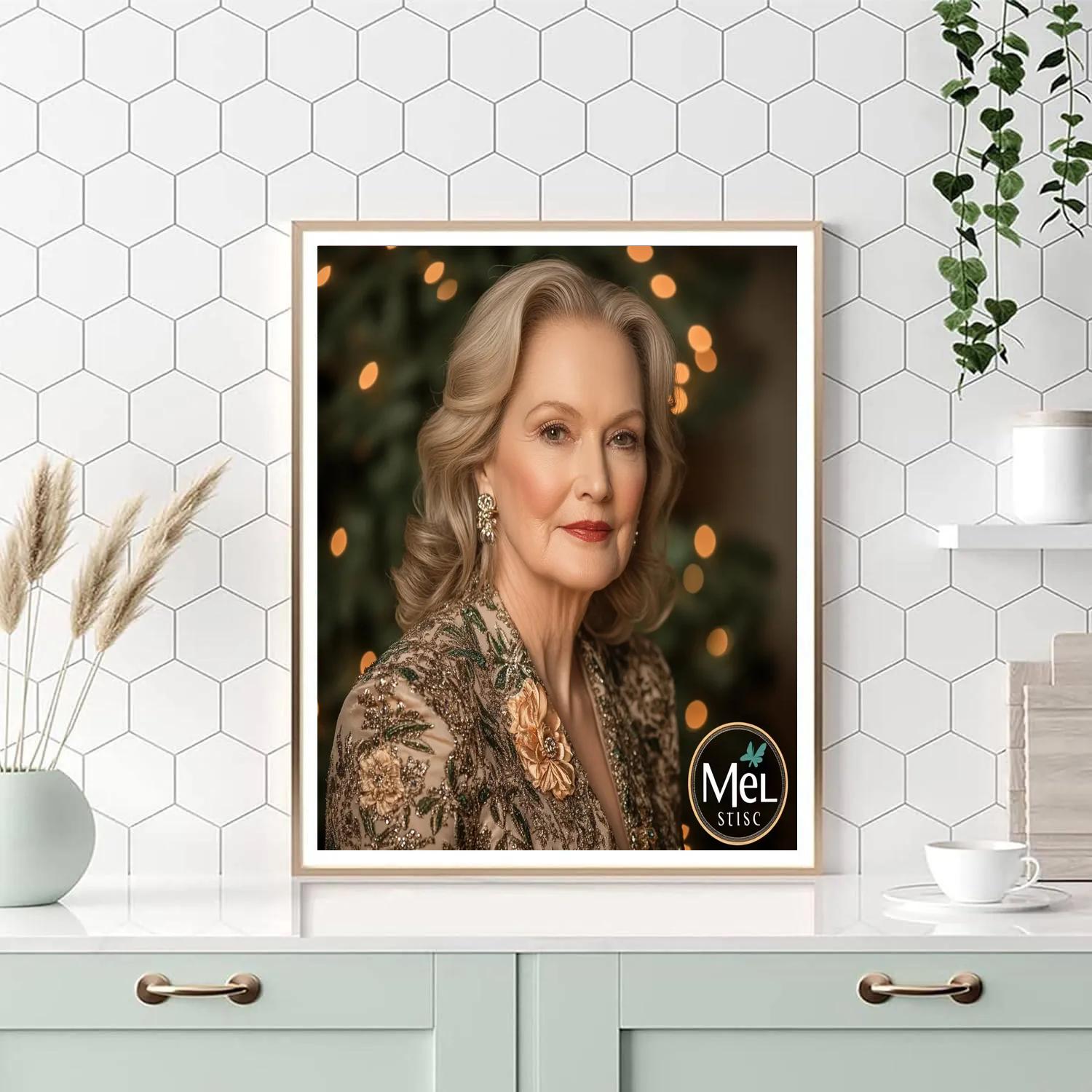 Meryl Streep: The Chameleon In Subtle Spotlight Paint by numbers art