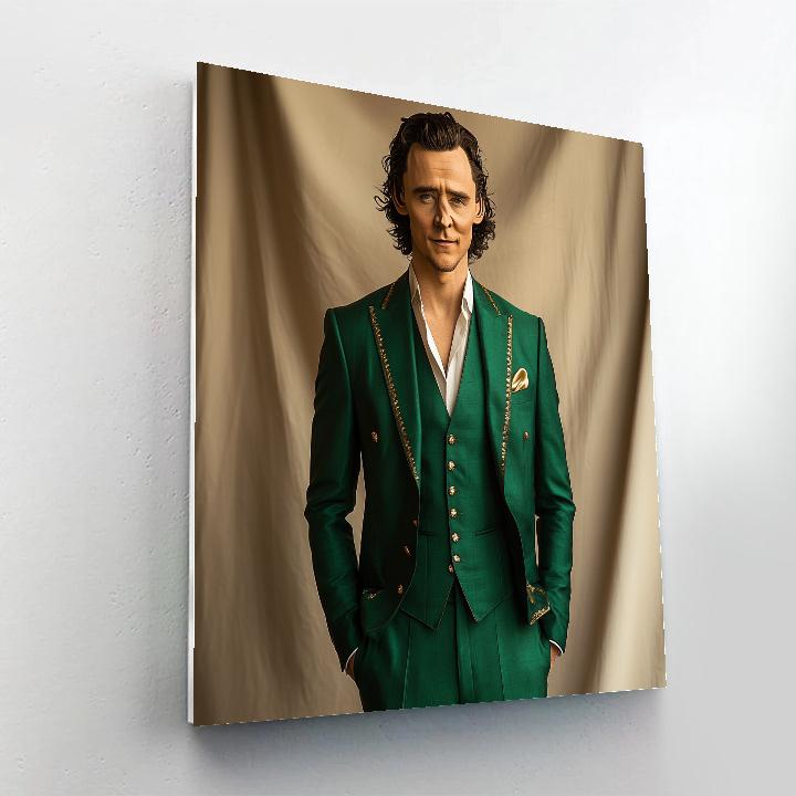 Tom Hiddleston: Dancing With The Shadows Of Loki painting number kit