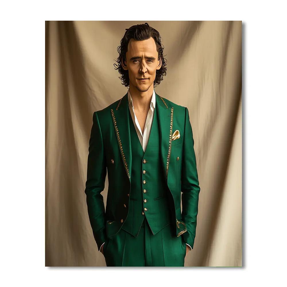 Tom Hiddleston: Dancing With The Shadows Of Loki painting number kit