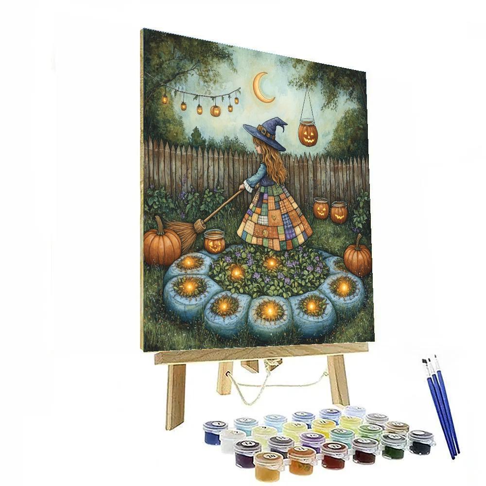 Patchwork Witch Garden paint by color