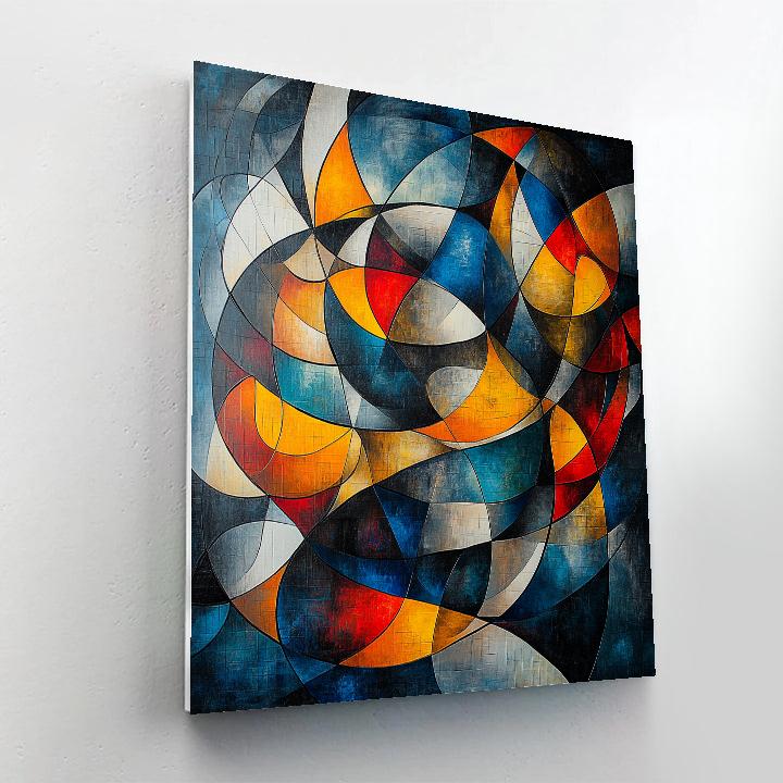 Kandinsky Inspired Cosmic Jazz paint by color