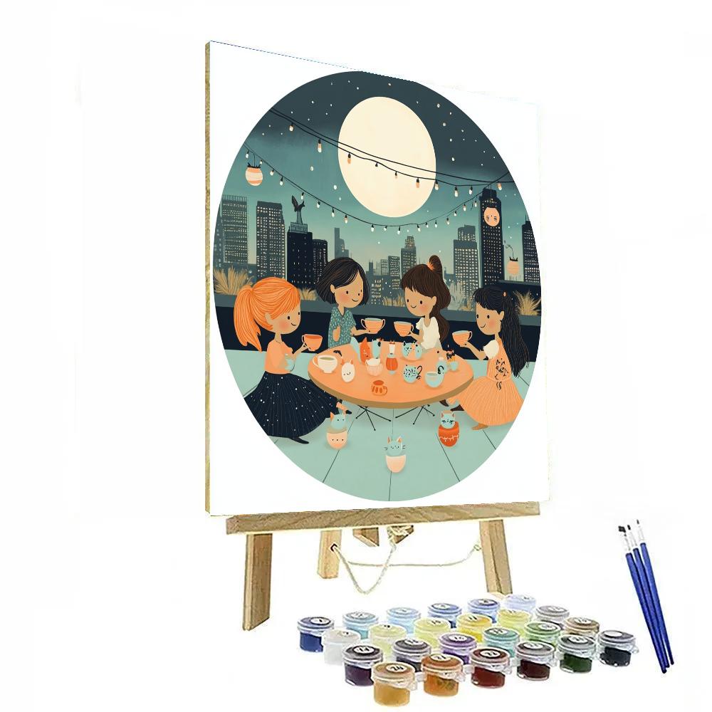 Cosplay Coven Tea Party paint by number