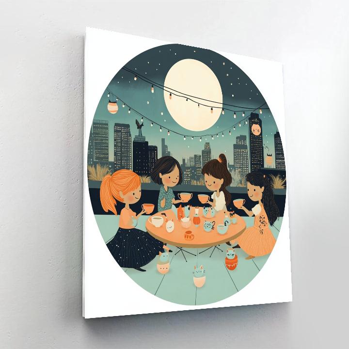 Cosplay Coven Tea Party paint by number