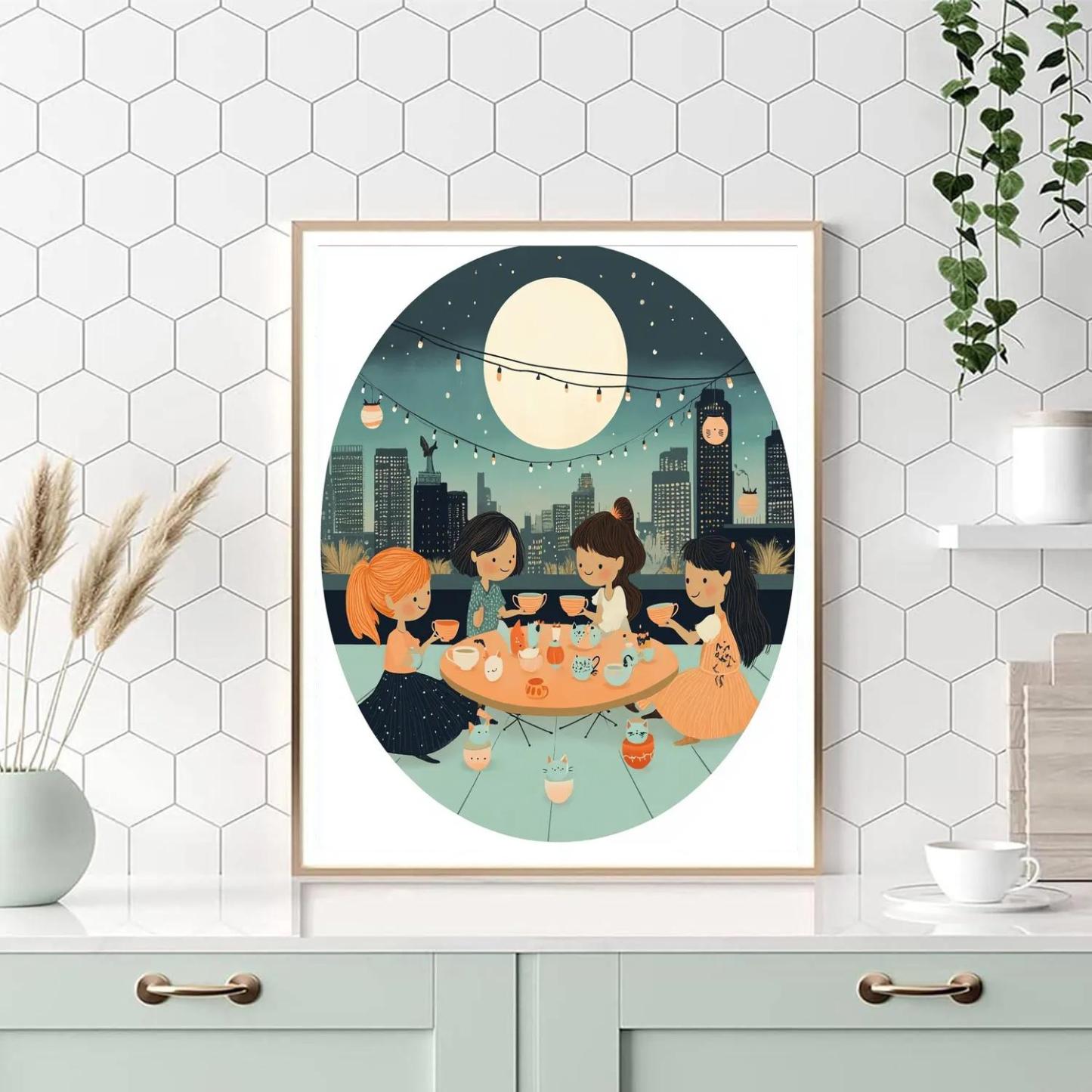 Cosplay Coven Tea Party paint by number