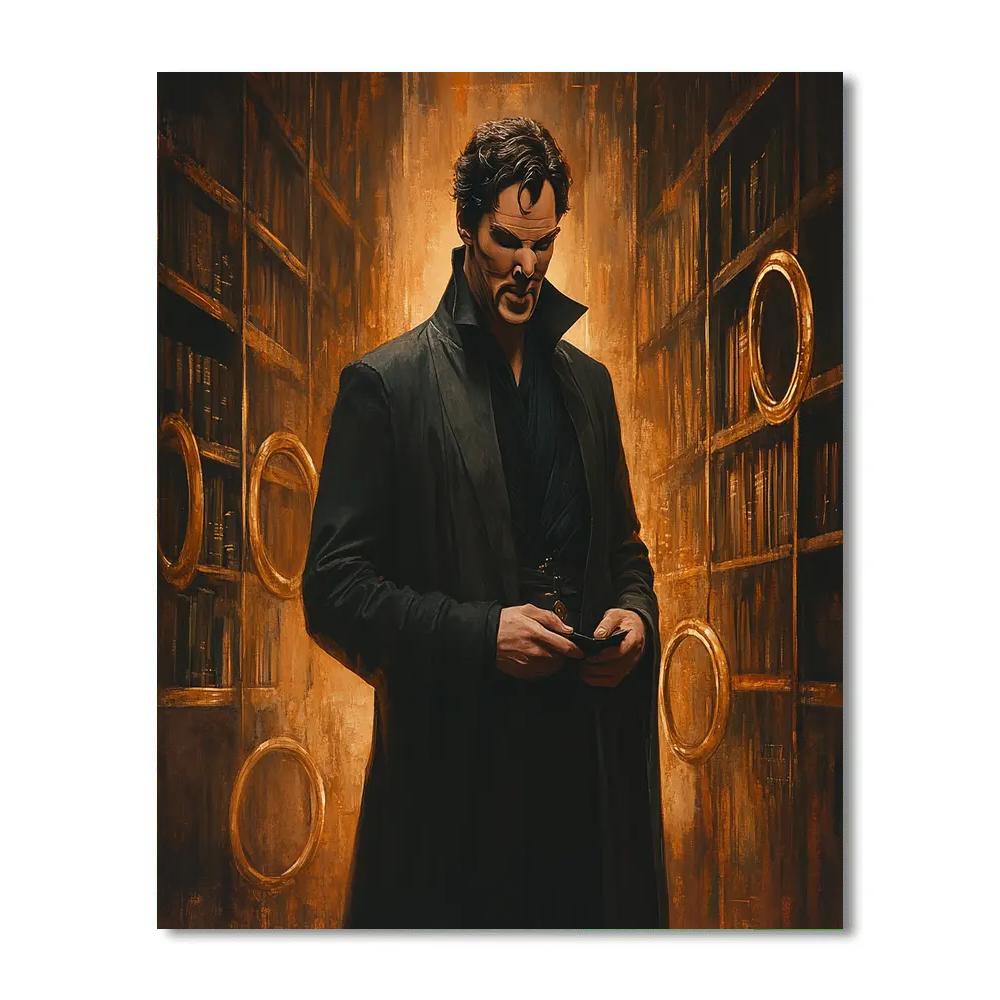 Benedict Cumberbatch: Conjuring Mindscapes Beyond Time And Space painting number kit
