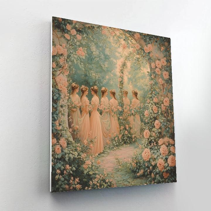 Botticelli Inspired Garden Of Myths paint by numbers