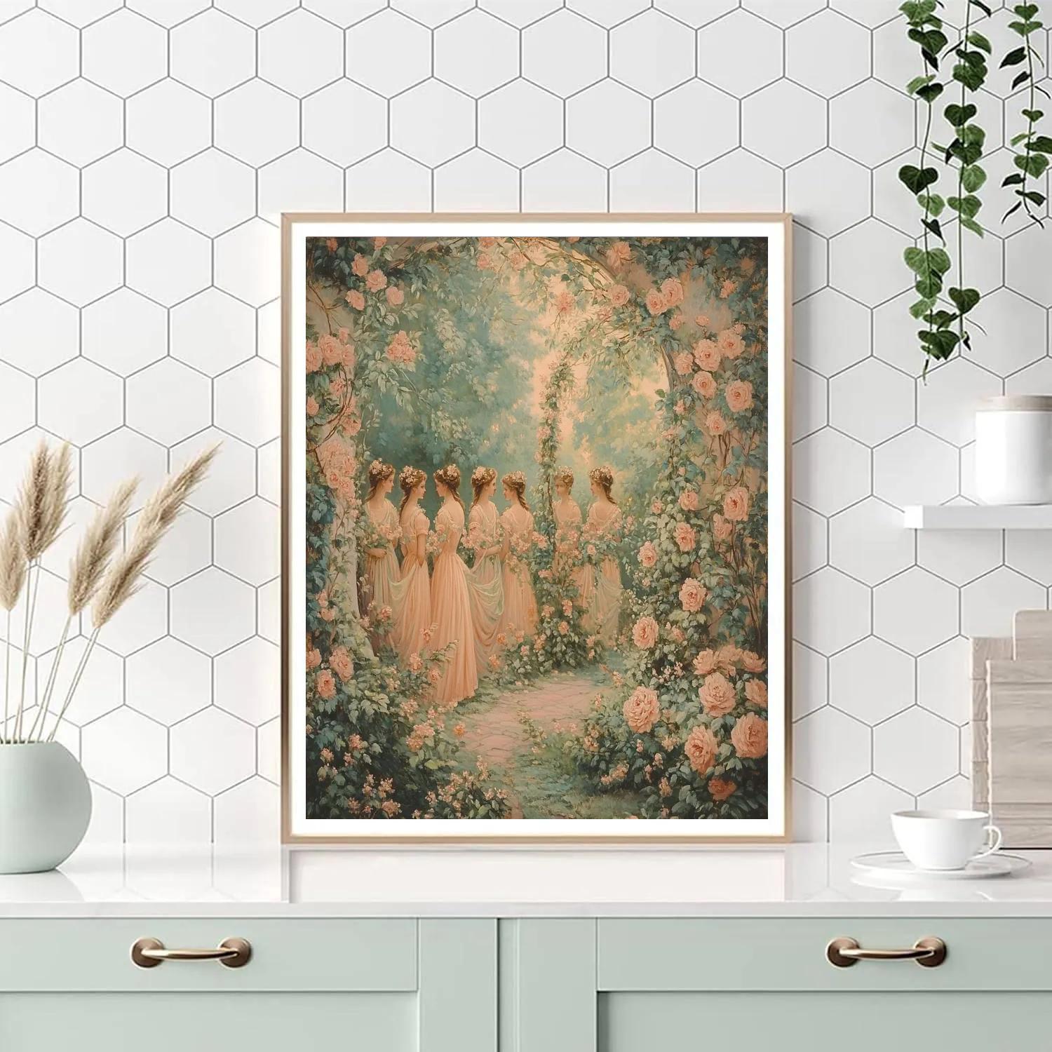 Botticelli Inspired Garden Of Myths paint by numbers