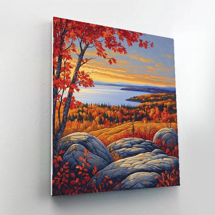 A.Y. Jackson Inspired Algoma Autumn Ridges Painting by numbers kit
