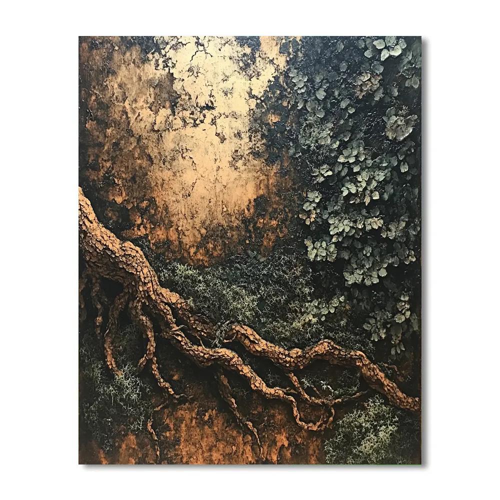 Arthur Lismer Inspired Tangle Of Forest Undergrowth Paint by numbers kits