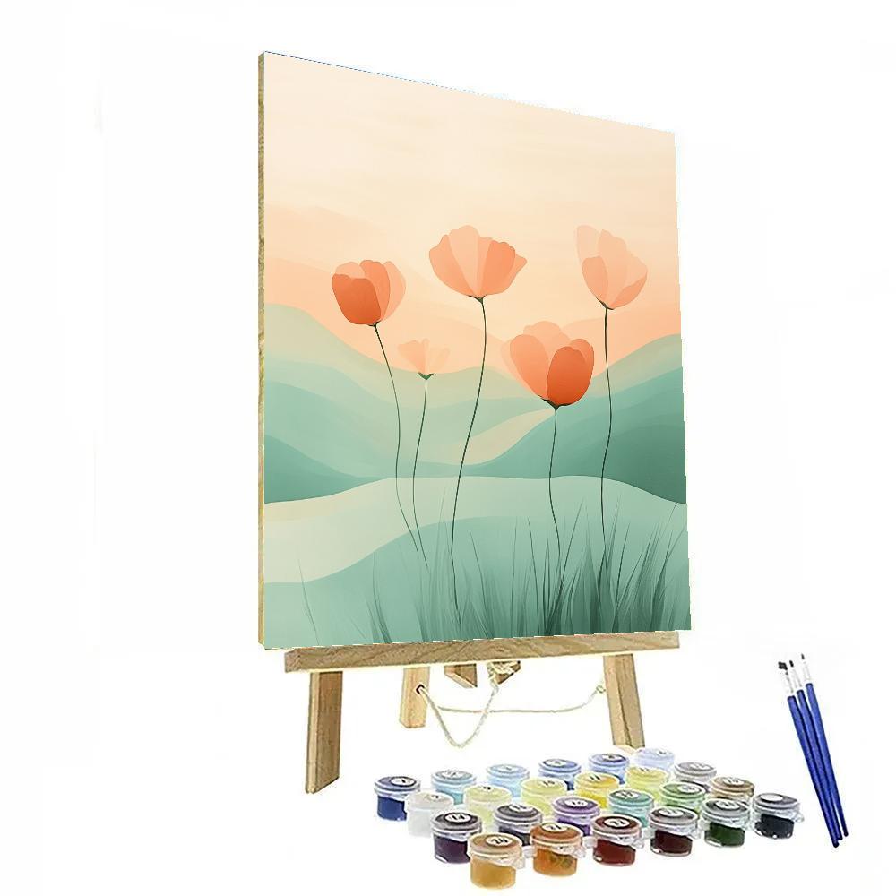 Georgia OKeeffe Inspired Desert Sunrise Paint by numbers art