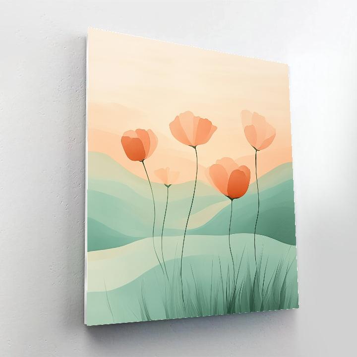 Georgia OKeeffe Inspired Desert Sunrise Paint by numbers art