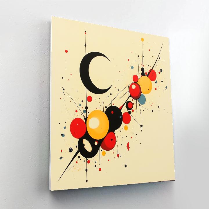 Joan Miró Inspired Luminous Constellation Numbered painting kits