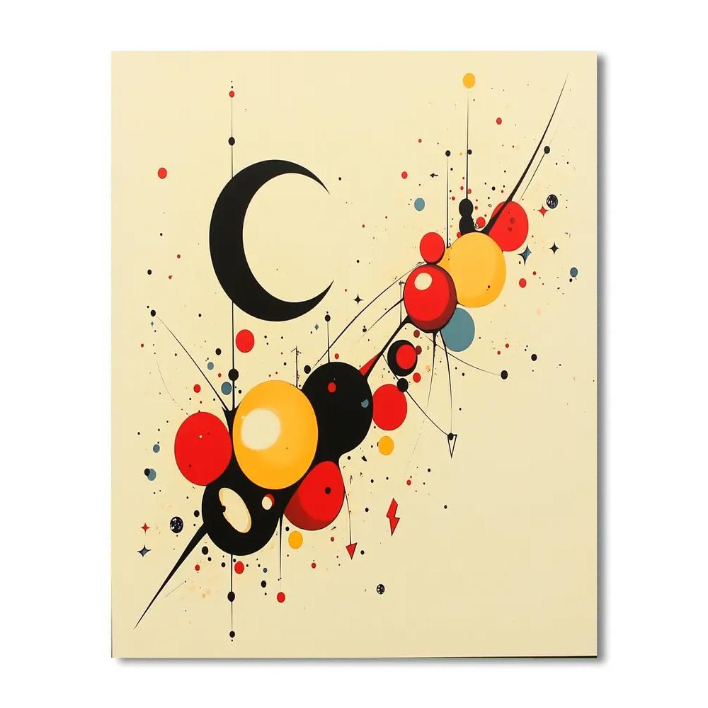 Joan Miró Inspired Luminous Constellation Numbered painting kits
