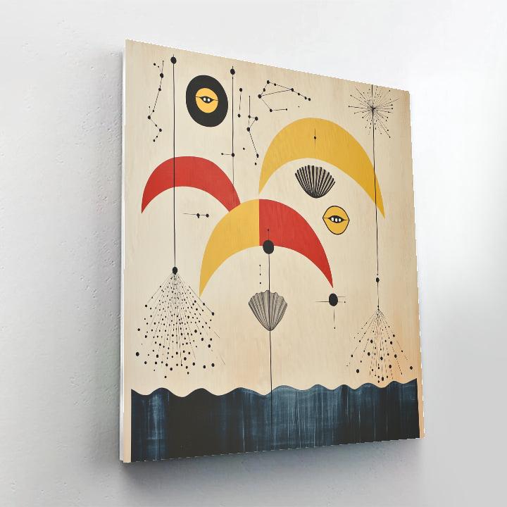 Joan Miró Inspired Dreaming Shells Paint by numbers art
