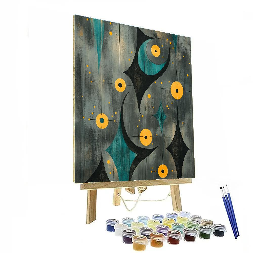 Joan Miró Inspired Starry Mechanism Paint by numbers kits