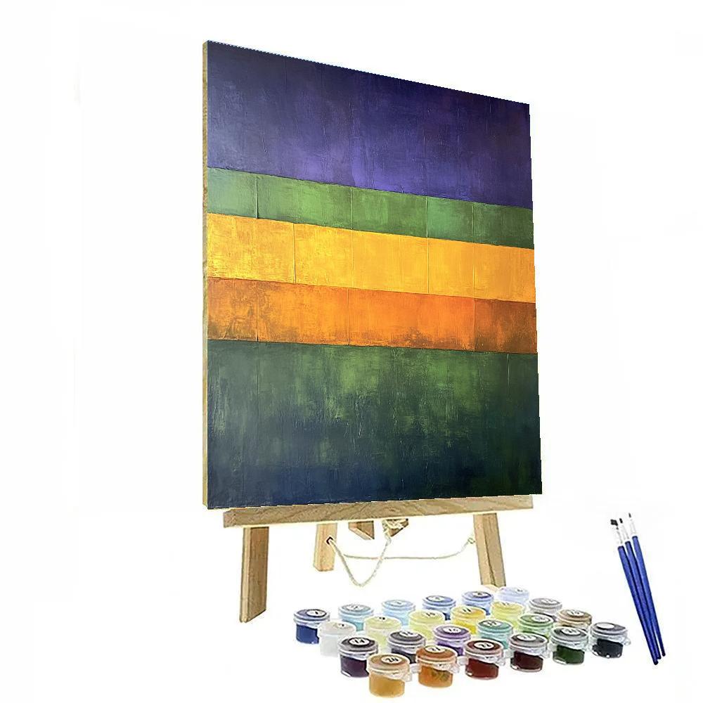 Rothko Inspired Aurora Field painting number kit