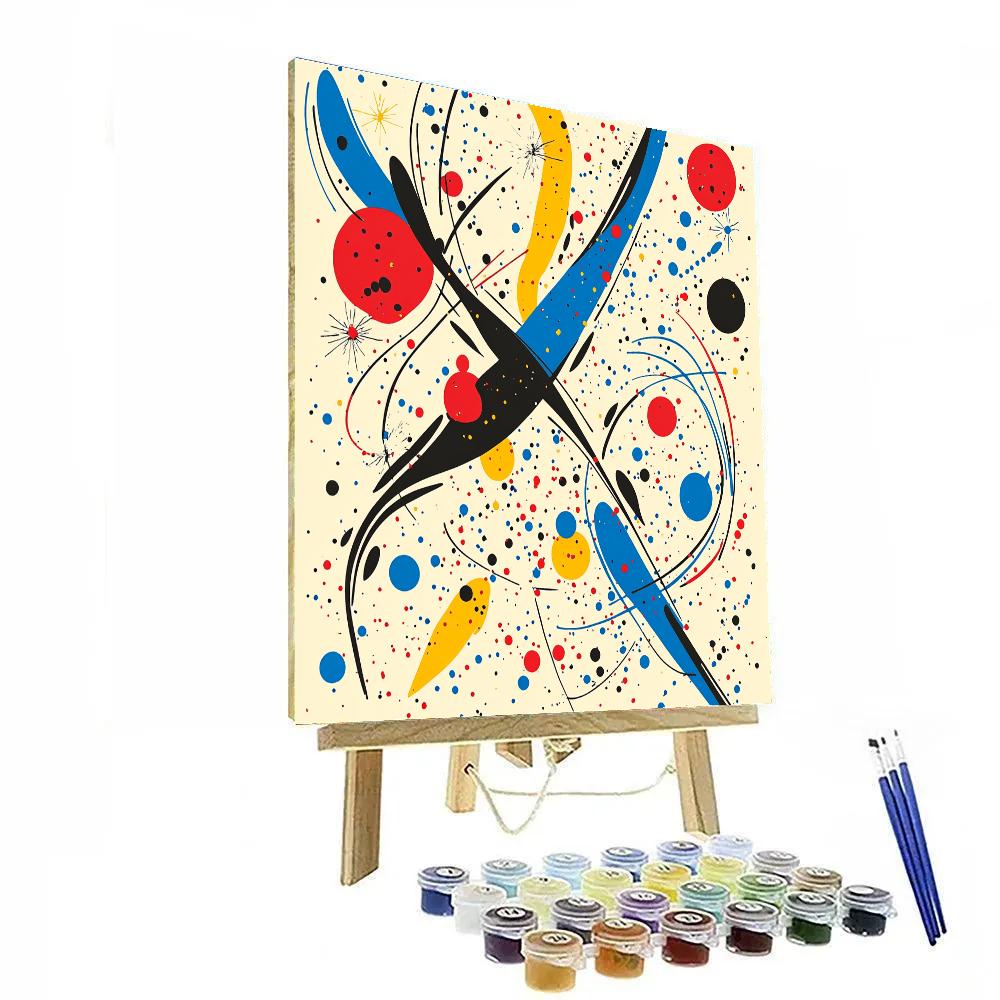 Joan Miró Inspired Galactic Harmony Painting by numbers kit
