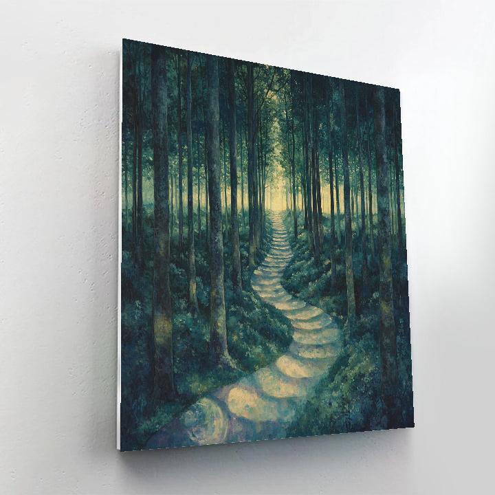 Emily Carr Inspired Misty Forest Interior Painting by numbers kit