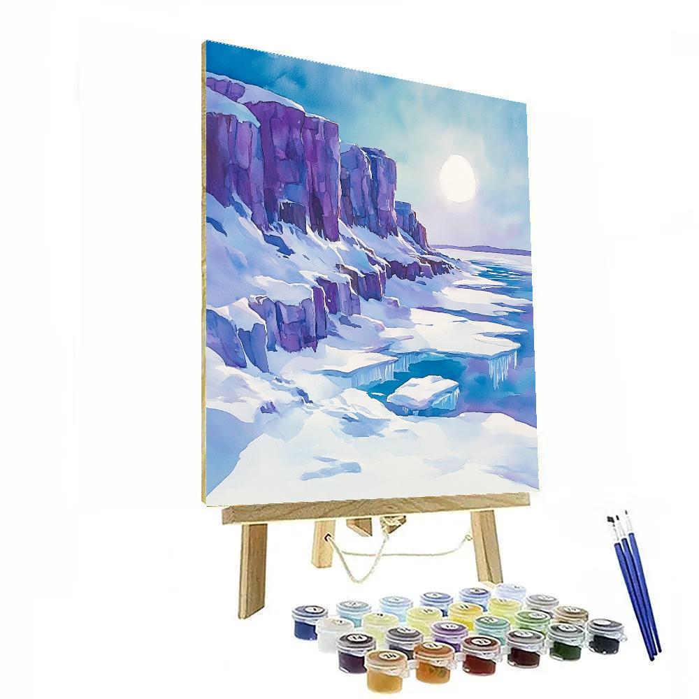 Franklin Carmichael Inspired Winter Shadowed Ridge Numbered painting kits