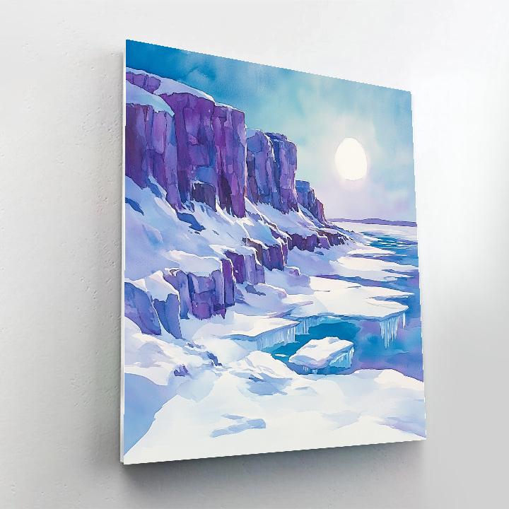 Franklin Carmichael Inspired Winter Shadowed Ridge Numbered painting kits