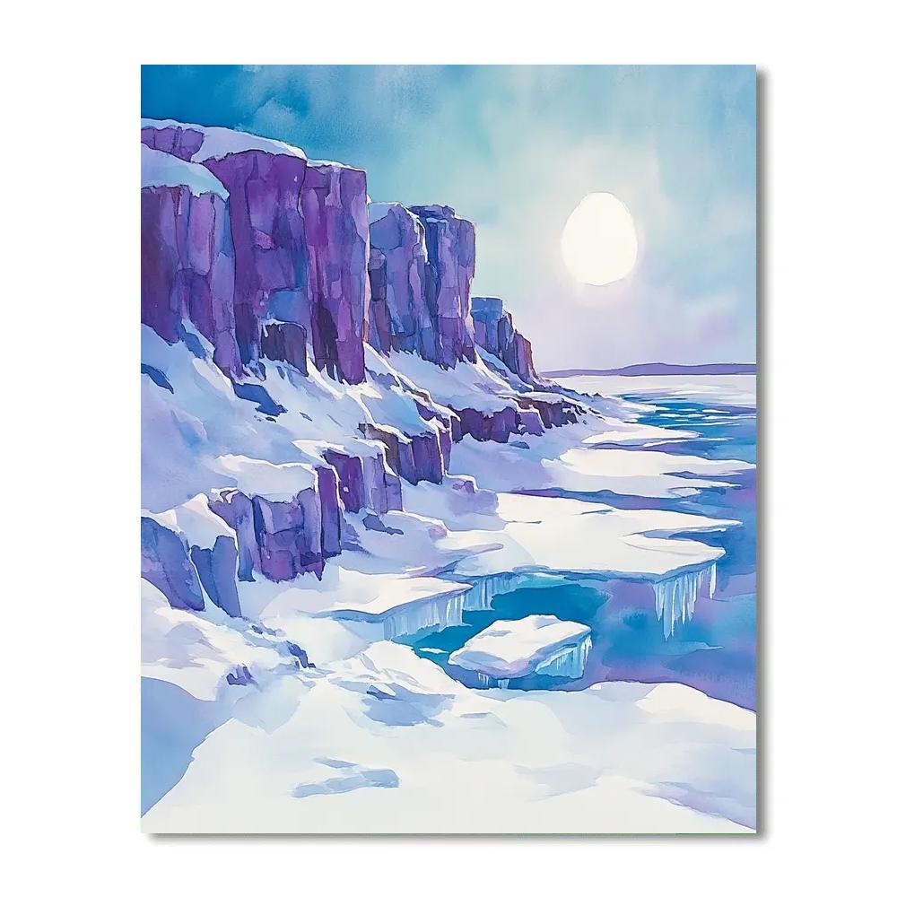 Franklin Carmichael Inspired Winter Shadowed Ridge Numbered painting kits