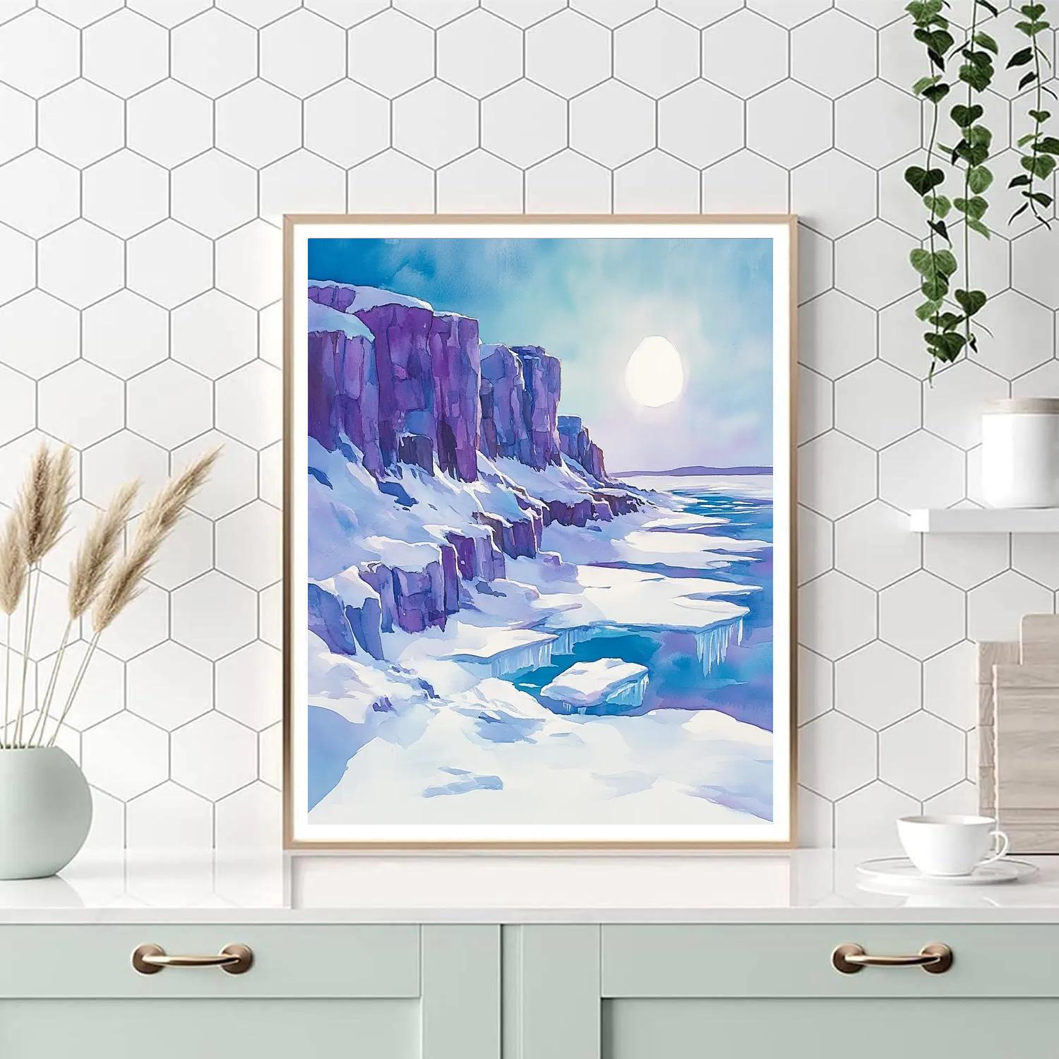 Franklin Carmichael Inspired Winter Shadowed Ridge Numbered painting kits